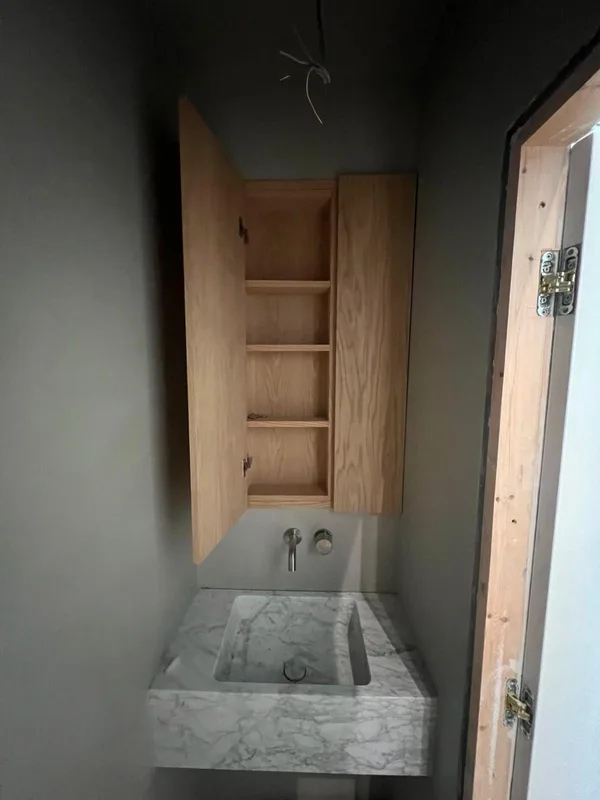 Bespoke bathroom storage cabinet